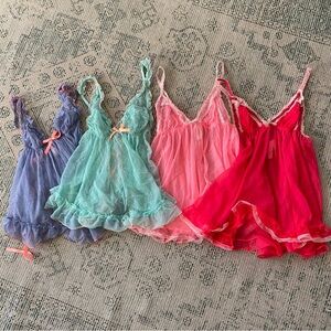 Set for 4 Victorias Secret baby doll